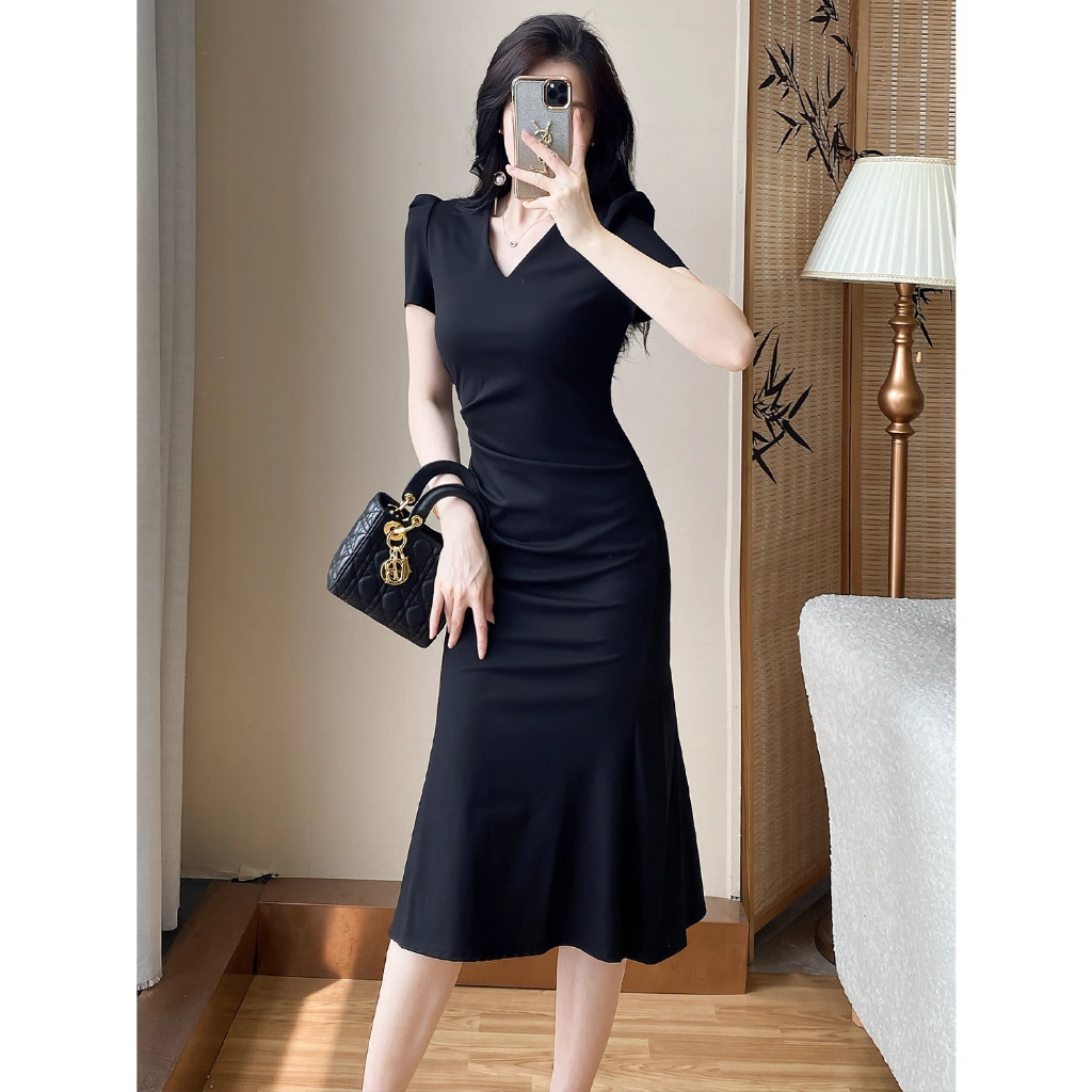 long black evening dress with side split Glamorous Long Black Off-the-shoulder Lace Split Evening Dress With Slit main image 0