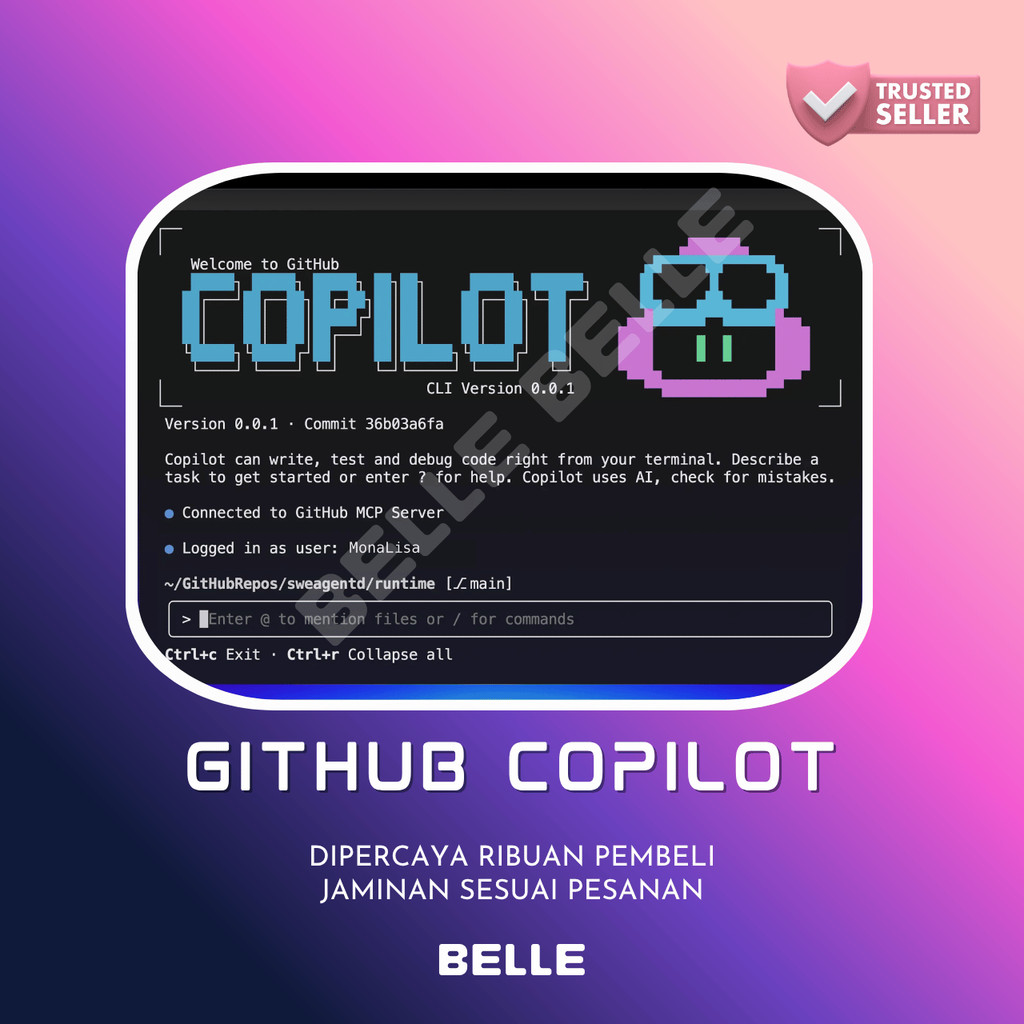 Jual GitHub Copilot 1 Bulan Murah Bergaransi Premium Belle | Shopee ...