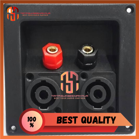 Jual TERMINAL BOX SPEAKER BIDING & 2 SOKET SPIKON (TERMINAL 2 IN 1 ...