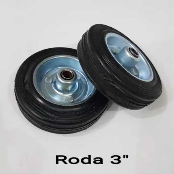 Jual RODA ETALASE 3 INCH WHEEL ONLY RODA KARET RODA TROLLEY RODA ...