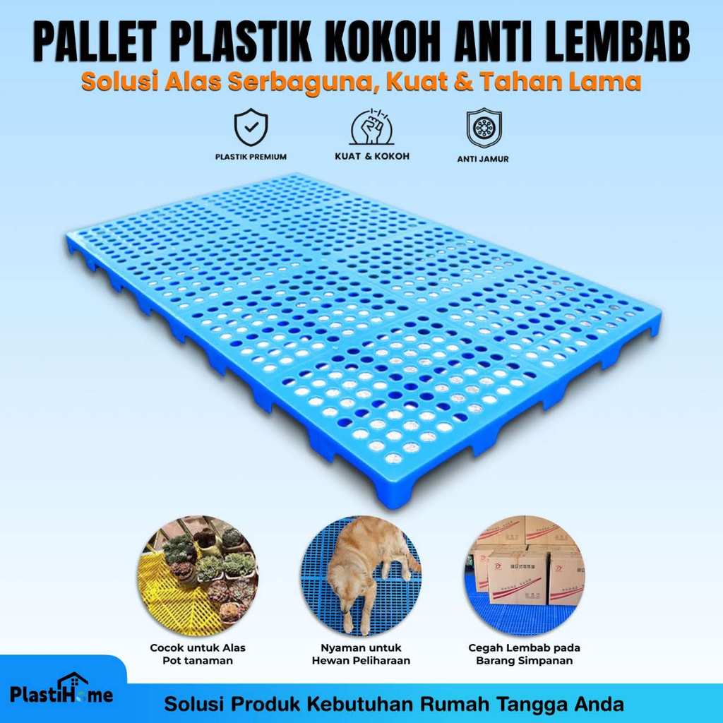 Jual Alas Lantai Plastik Anti Lembab 100x60 cm – Pallet Plastik Tebal ...