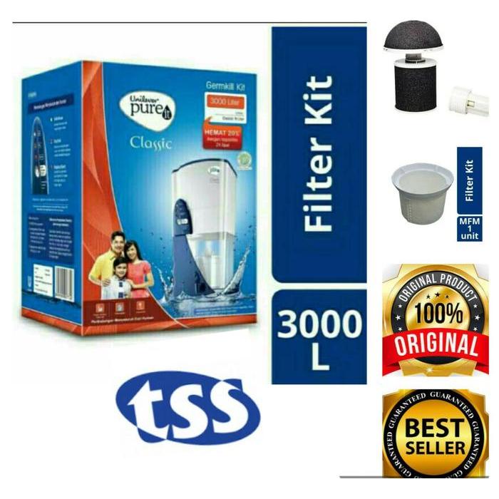 Jual PAKET Unilever Pure It Germkill Filter 3000 LITER | Germ kill ...