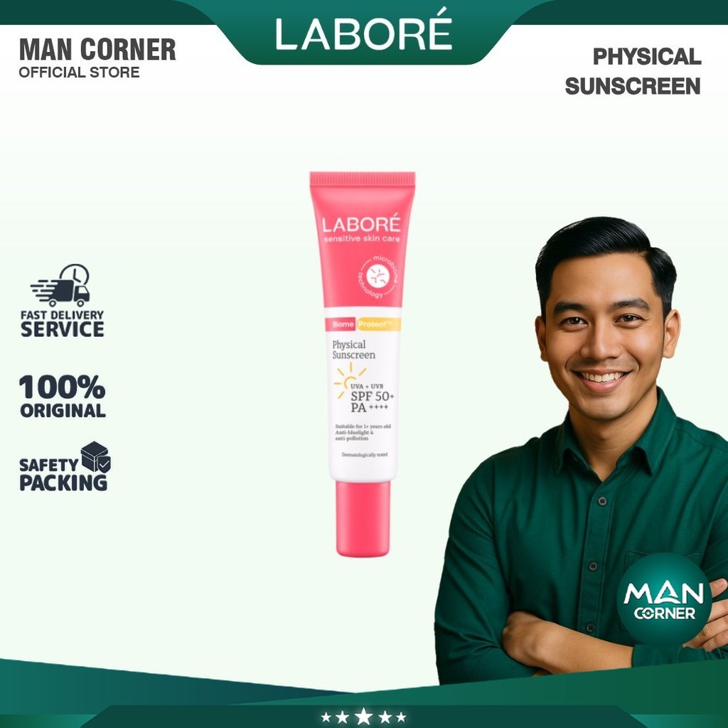 Jual Labore Physical Sunscreen SPF 50 PA++++ Travel Size 10ml | Man ...