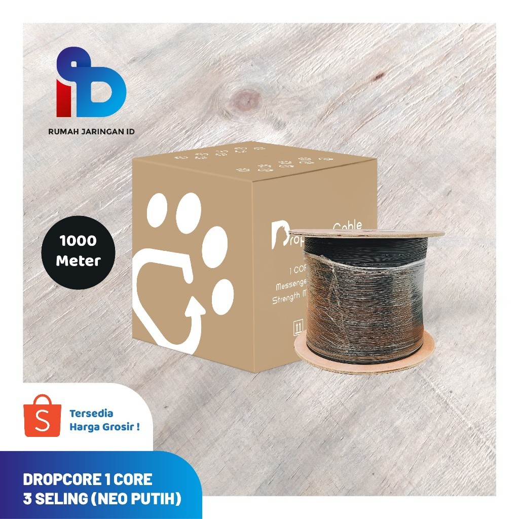Jual Termurah! Dropcore 1 Core 3 Seling, 1000 Meter Neo Link Putih ...