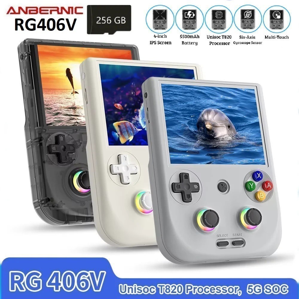 Jual ANBERNIC RG406V 256GB - Dual Mode Emulator Retro Game Handheld ...