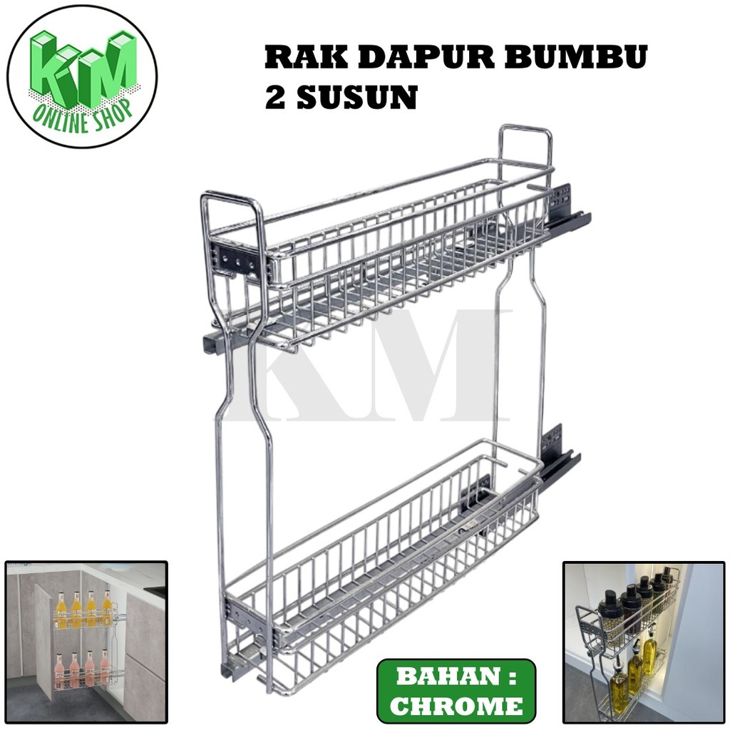 Jual Rak Botol Serbaguna Rak Botol 2 Susun Drawer Basket Botol Wine ...
