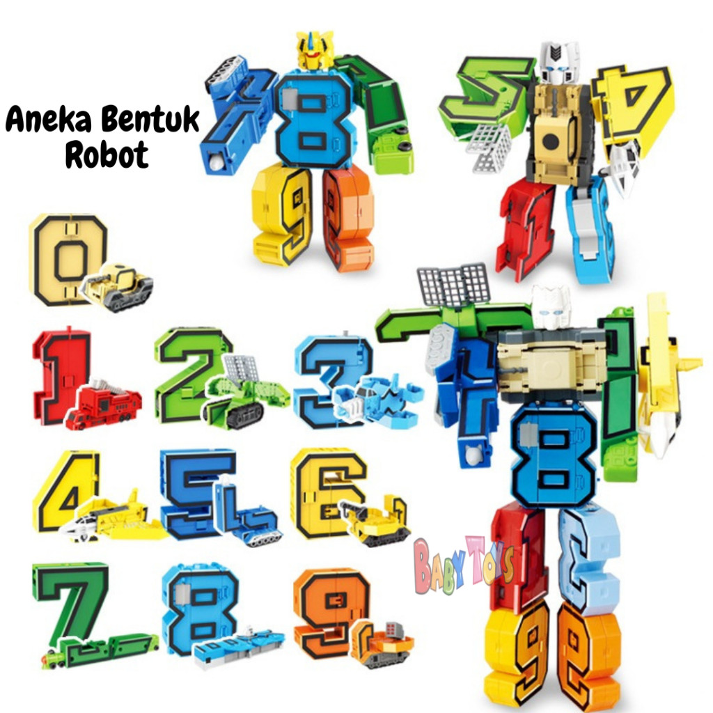 Jual Mainan Anak Laki Laki Belajar Angka Robot Edukatif Balita Digital ...
