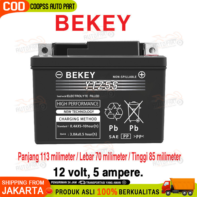 Jual Aki Kering Motor YTZ5S Yuasa Asli Yamaha Vixion, Fino, Mio J, Mio ...
