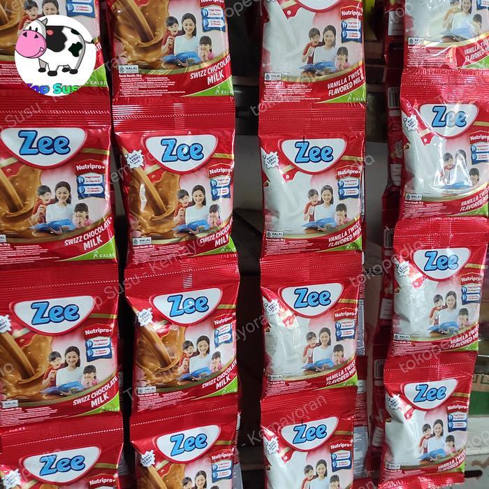 Jual Susu Zee Renceng Coklat / Vanila 10x40gr ( 1 renceng Isi 10 Sachet ...