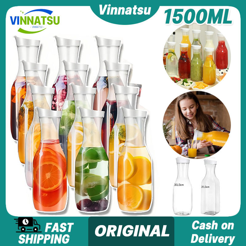 Jual Vinnatsu 1500ML Botol Jus Botol Plastik Cantik Botol Minuman Botol ...