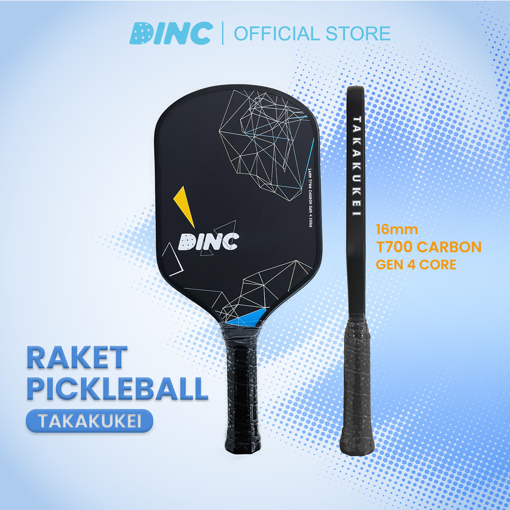 Jual DINC Pickleball Raket Takakukei – 16mm T700 Carbon Gen 4 Core ...