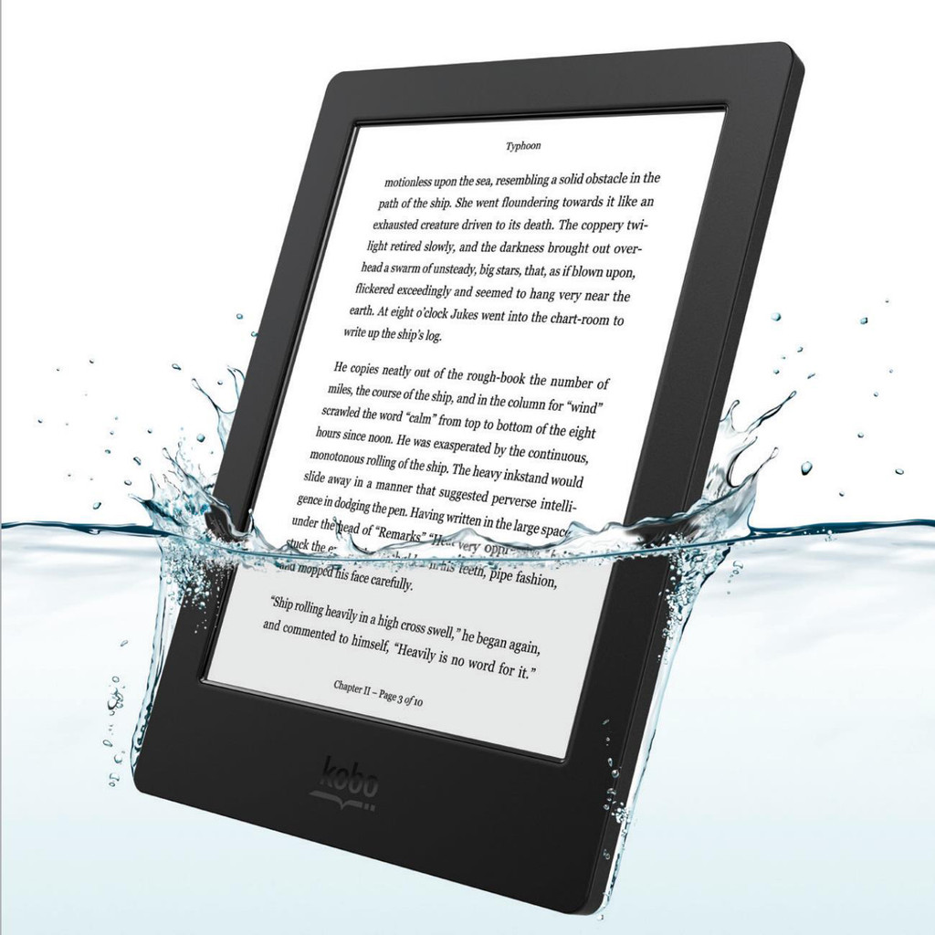 Jual KOBO Aura H2O 68 inch eReader 256PPI IP67 waterproof 1430x1080 ...