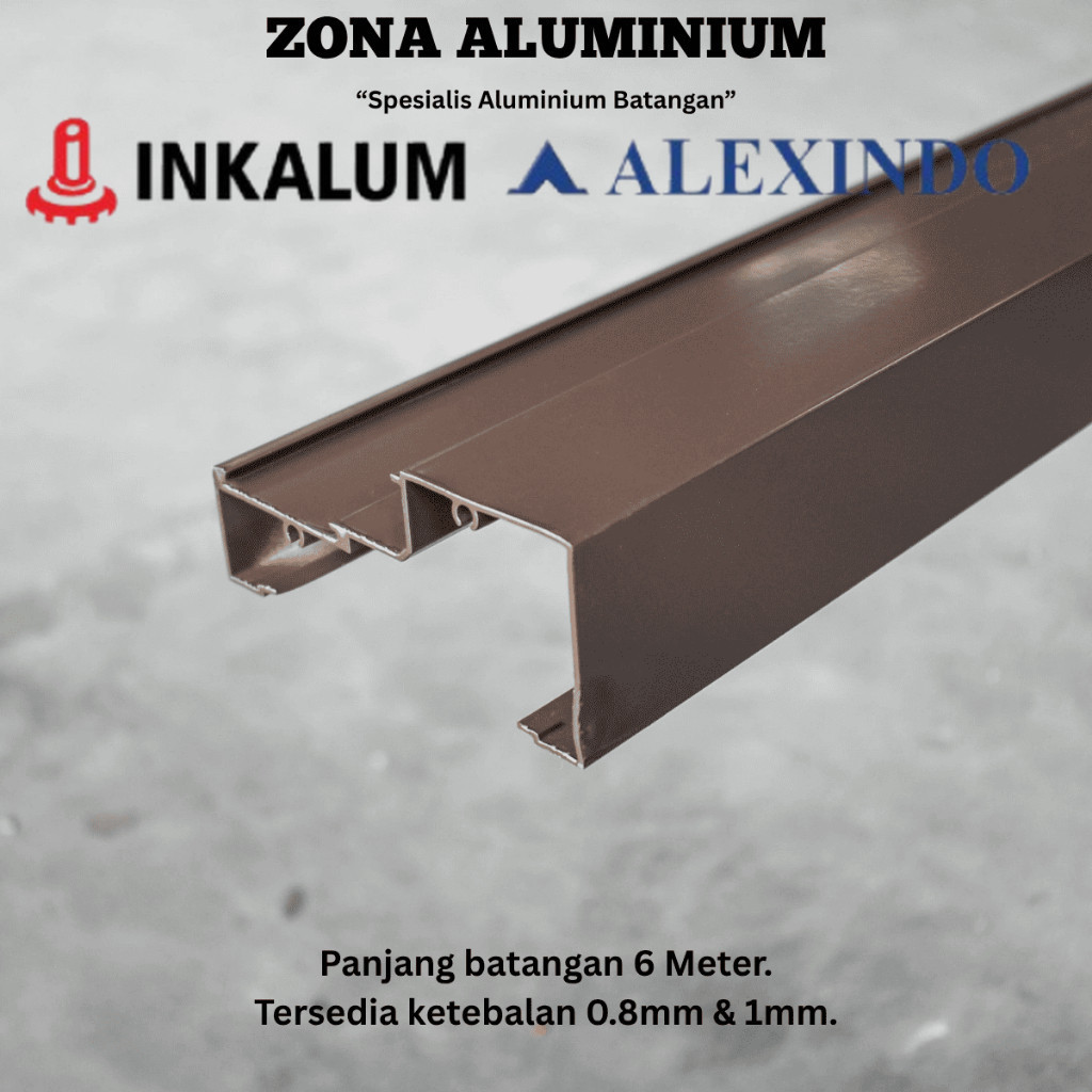 Jual INKALUM ALEXINDO Aluminium Batangan 60558 Kusen Z Sekrup 4 Inch ...