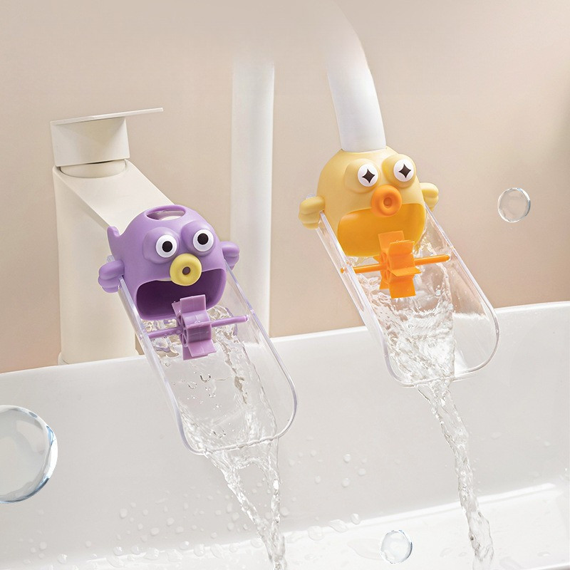 Jual Household Faucet Extender Baby Hand Washing Cute Cartoon Children ...