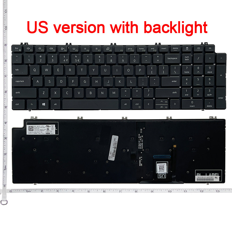 Jual NEW US Keyboard for DELL Precision 7560 7750 7770 7550 7760 P104F ...