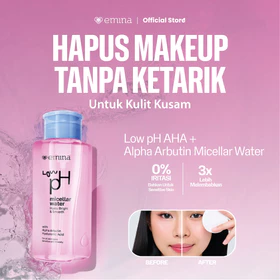 EMINA Micellar Water Low PH Complete Series Pembersih Wajah Gentle Makeup Remover Untuk Kulit
