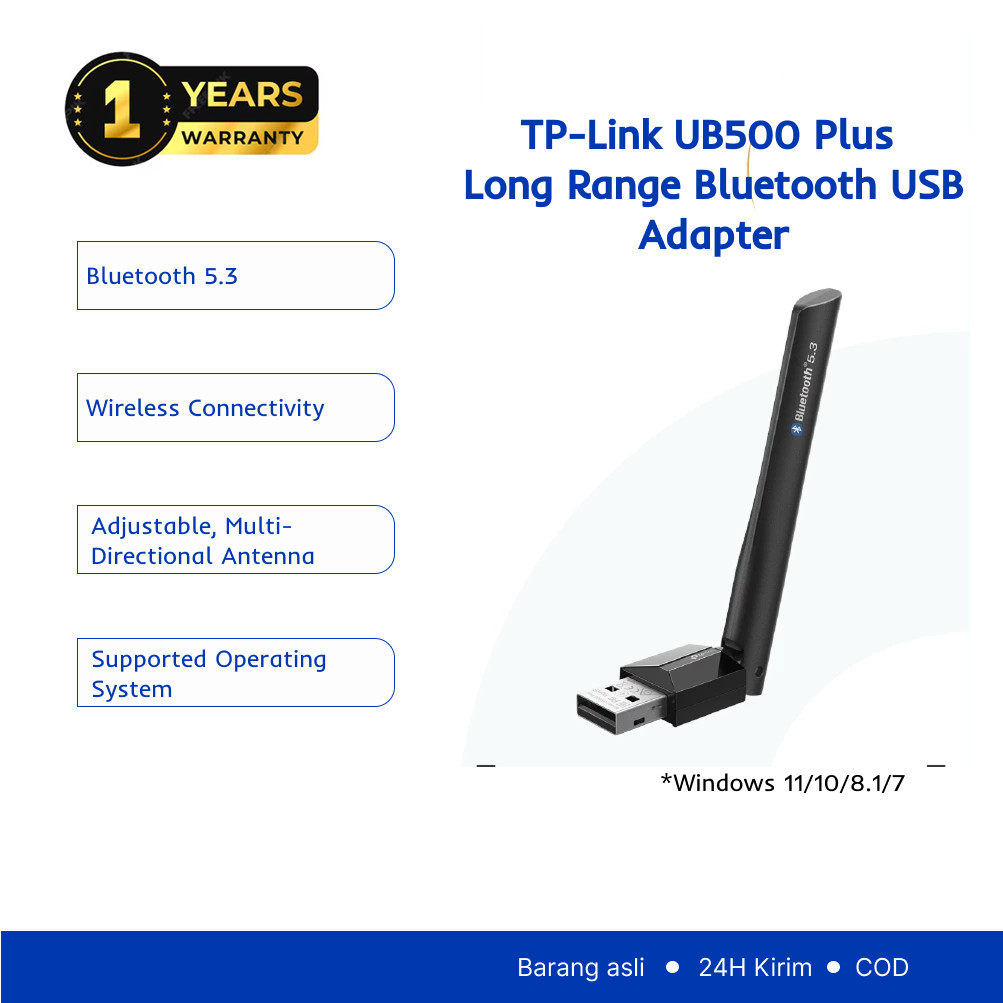 Jual TP-Link UB500 | Bluetooth 5.3 Nano USB Adapter| Bluetooth Dongle ...