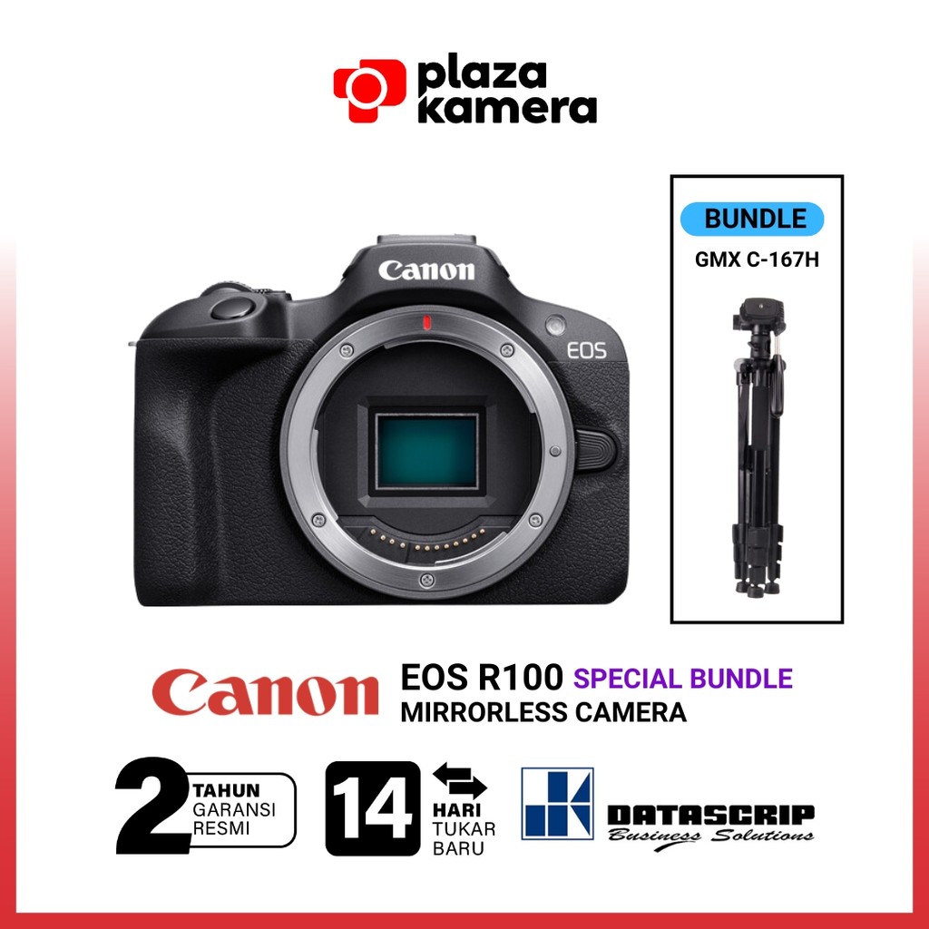 Jual Canon EOS R100 Body Only 4K Kamera Mirrorless R100 Body Only ...