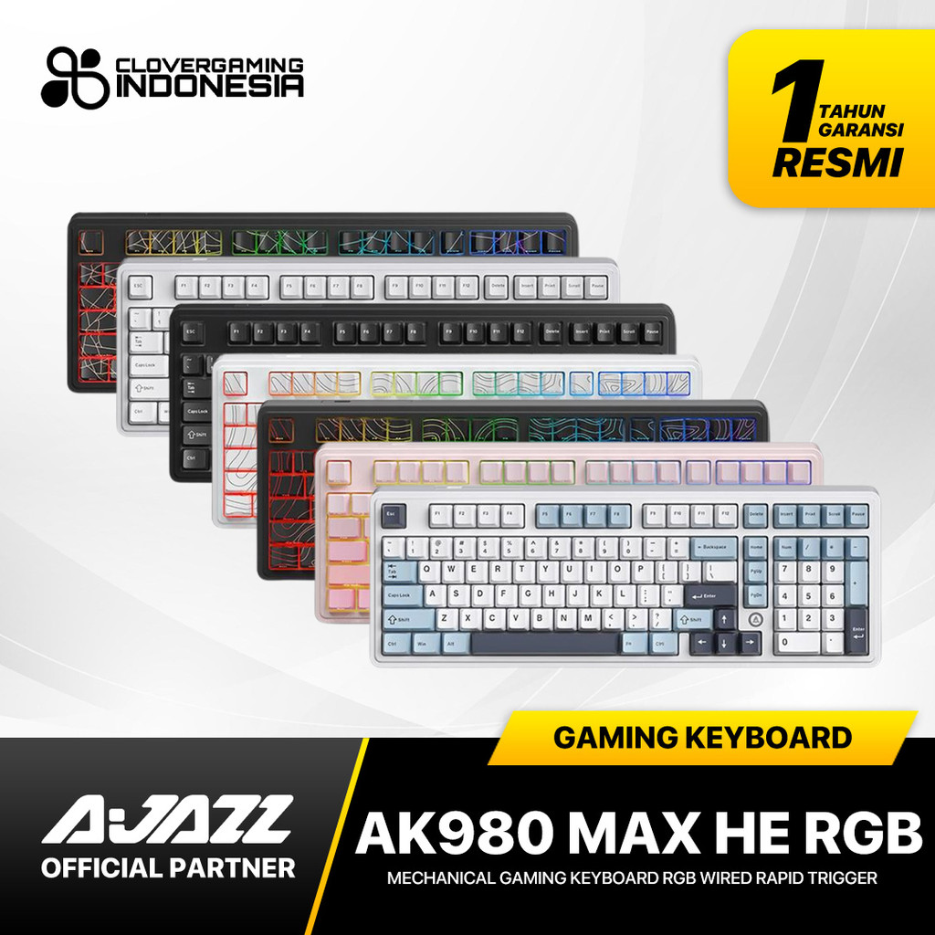 Jual Ajazz AK980 AK-980 MAX HE Wired Magnetic Switch Gaming Keyboard ...