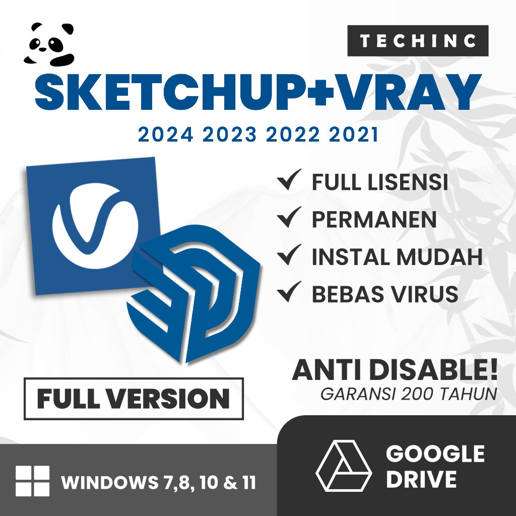 Jual Sketchup + Vray Full Version 2024 2023 2022 2021 Windows | Shopee ...