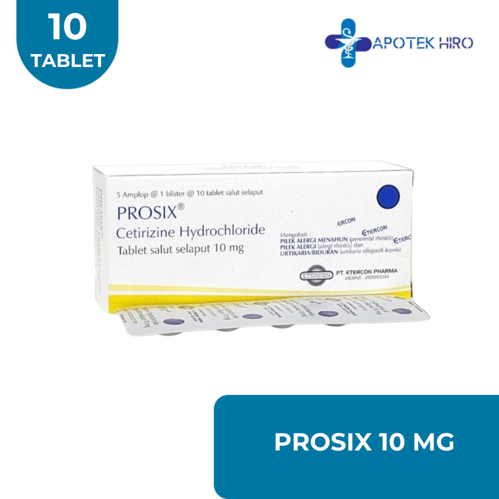 Jual PROSIX 10 MG 1 BLISTER @ 10 TABLET SALUT SELAPUT | Shopee Indonesia
