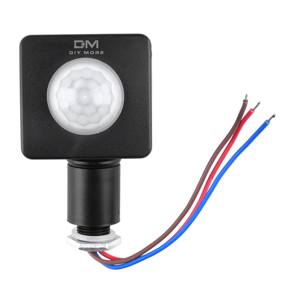 Jual Mini Human Body Infrared Motion Sensor Switch LED Flood light PIR ...