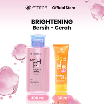 EMINA Micellar Water Low PH Complete Series Pembersih Wajah Gentle Makeup Remover Untuk Kulit