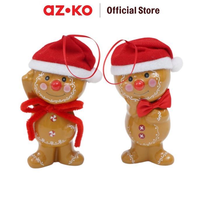 Jual AZKO Noelle 13 cm Set 2 Pcs Ornamen Gantung Natal Christmas ...