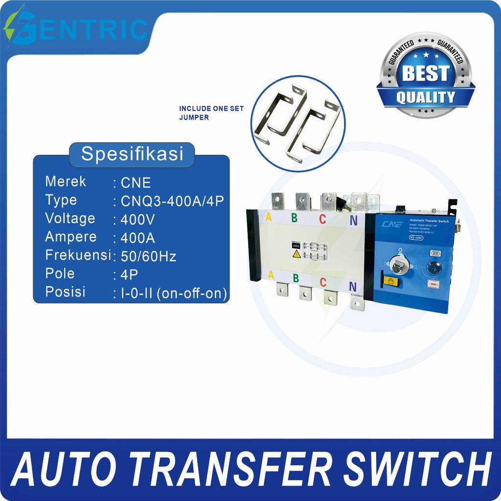 Jual Auto Transfer Switch ATS 4P 400A/Motorized Ohm Saklar 400A BEST ...