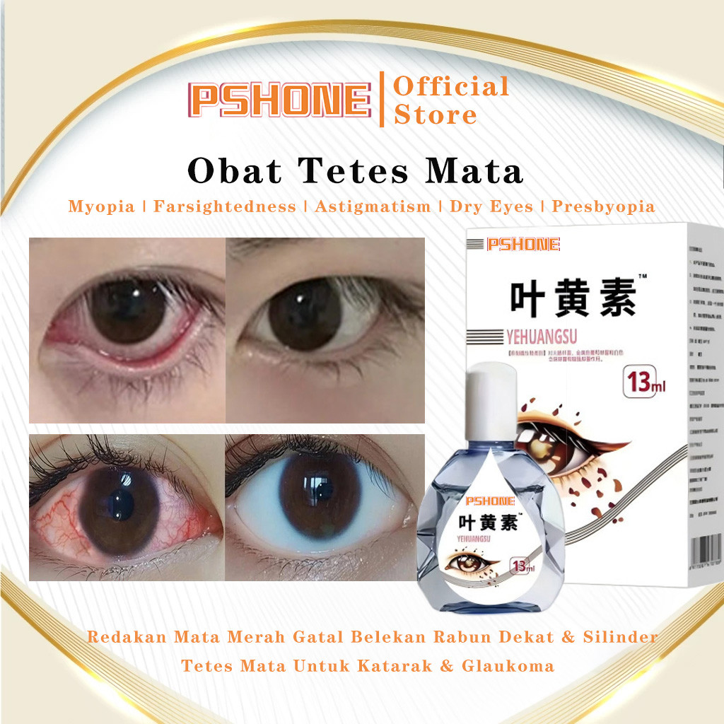 Jual PSHONE Lutein Obat Tetes Mata Minus Redakan Mata Merah Gatal ...