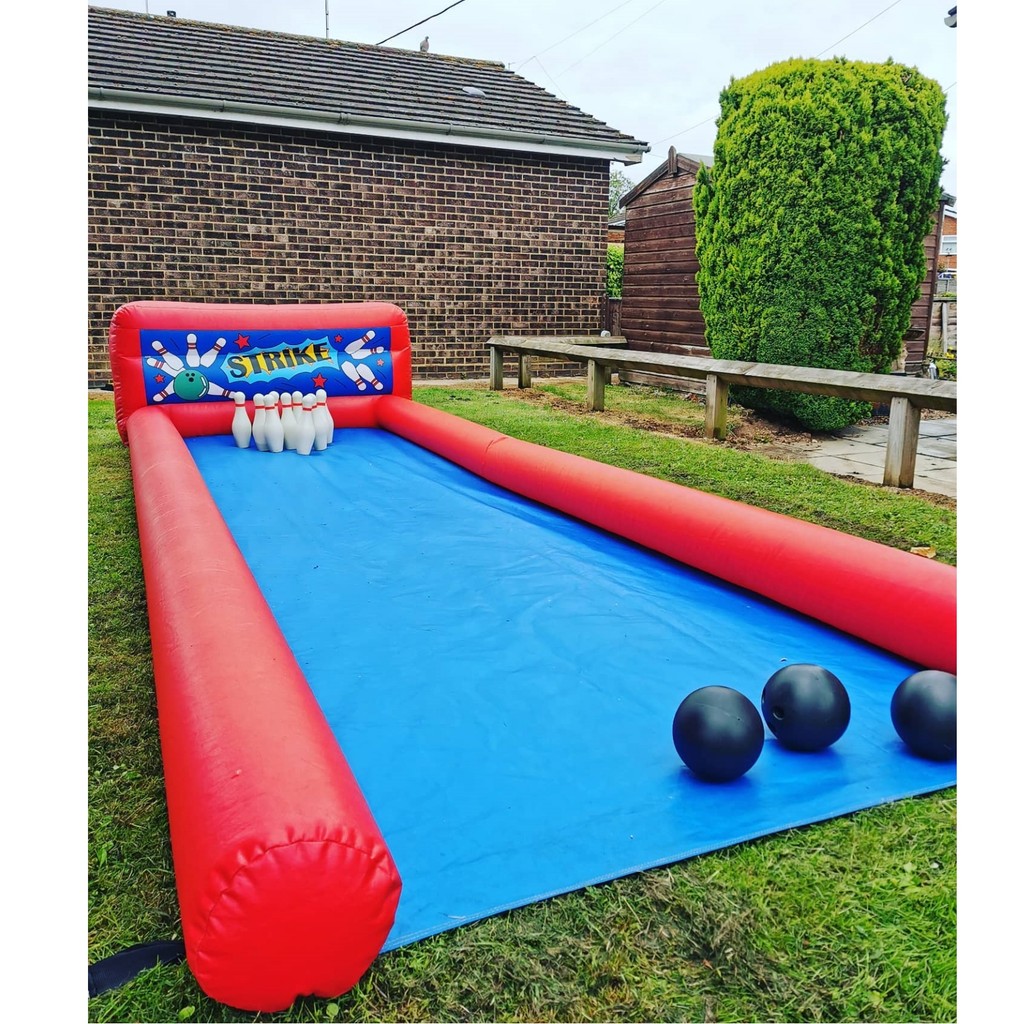 Jual Inflatable Bowling Alley Game Fun Inflatable Bowling Set for ...