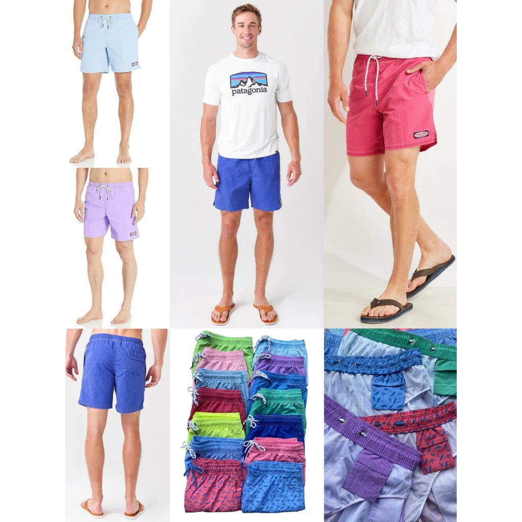 Vineyard Vines Men's Island Swim Trunks (7-inch inseam)  Celana Renang Pria - 8081