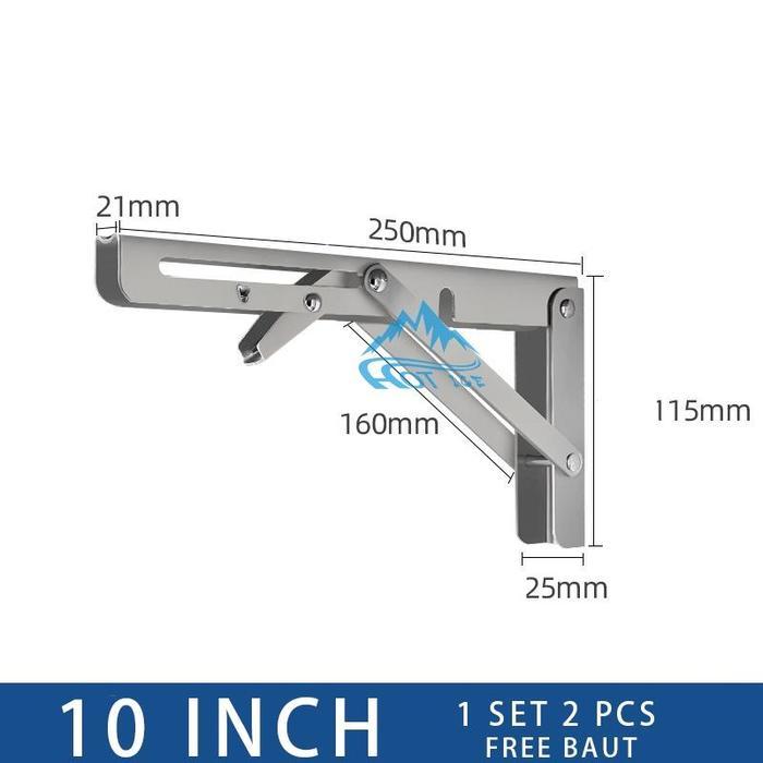 Jual Serbamurah31 Bracket Engsel Siku Lipat Meja Siku Rak Lipat 8 10 12 ...