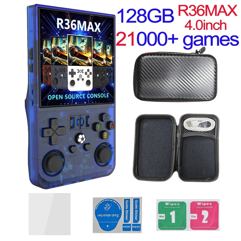 Jual Open Source R36MAX Retro Handheld Video Game Console RK3326 Chip ...
