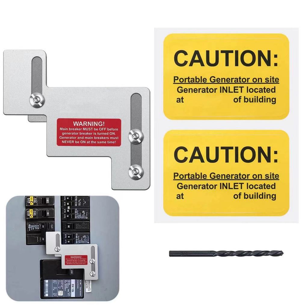 Generator Interlock Kit For Eaton /Cutler Hammer 100 Amp Panels Stickers Set - View #7