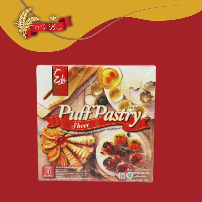 Jual EDO Puff Pastry Sheet Instant / Ready Dough 750 gram (GOJEK/GRAB ...