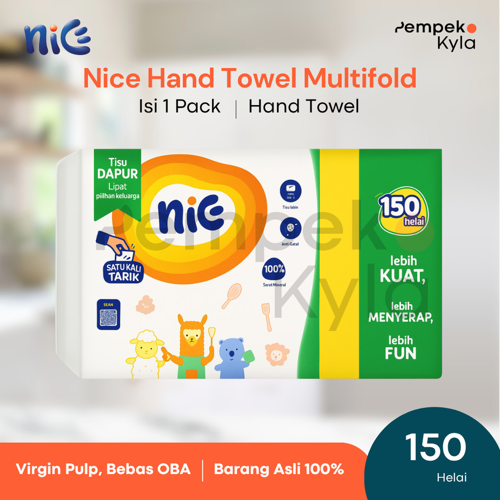 Jual nice multipurpose towel 160s/nice Tissue multifold 160 s | Shopee ...