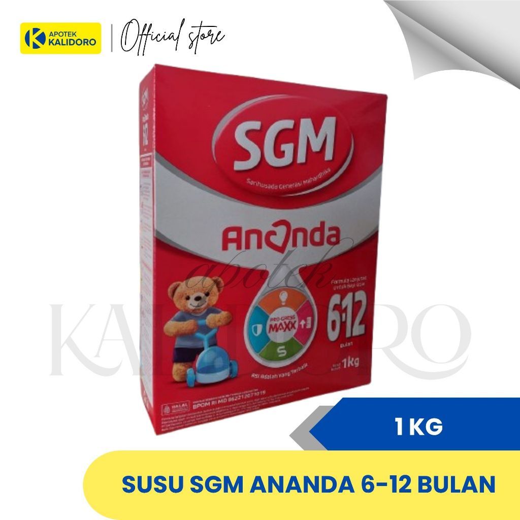 Jual SGM ANANDA 0-6 & 6-12 BULAN 1KG, SUSU FORMULA SGM UNTUK ANAK USIA
