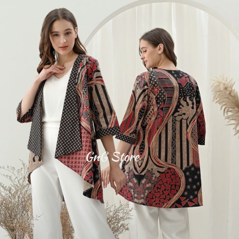 Jual Outer Batik 281 MTS/ Luaran Batik/ Rompi Batik/ Nuansa Batik ...
