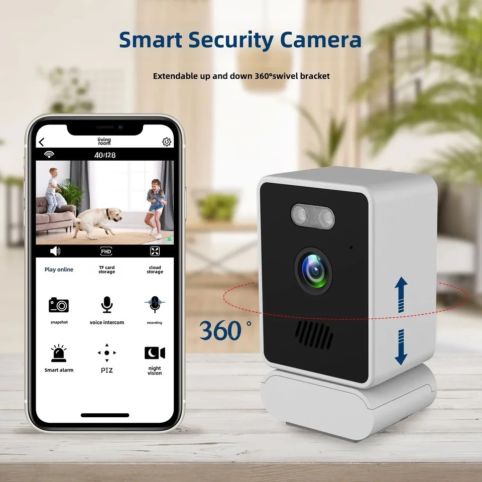 Jual Window Camera 360 Glass Mount Security Camera Color Night Vision ...