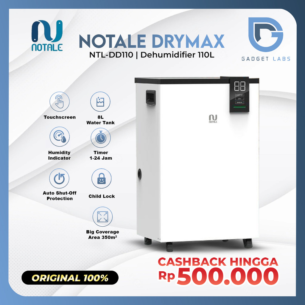 Jual Notale Drymax Dehumidifier 110L/Hari Humidity Dryer - Serap ...