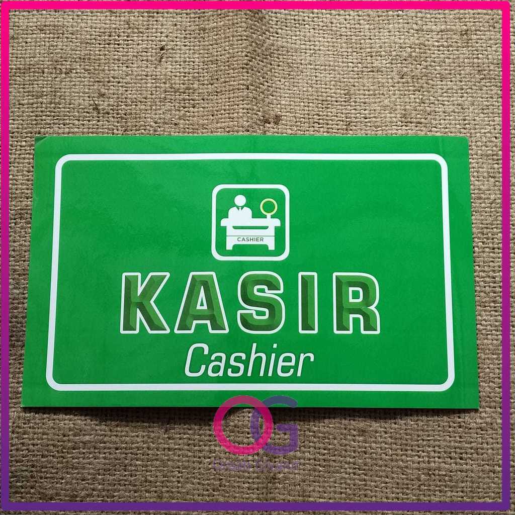 Jual STIKER KASIR - STIKER CASHIER - STIKER LOKET PEMBAYARAN - STIKER ...