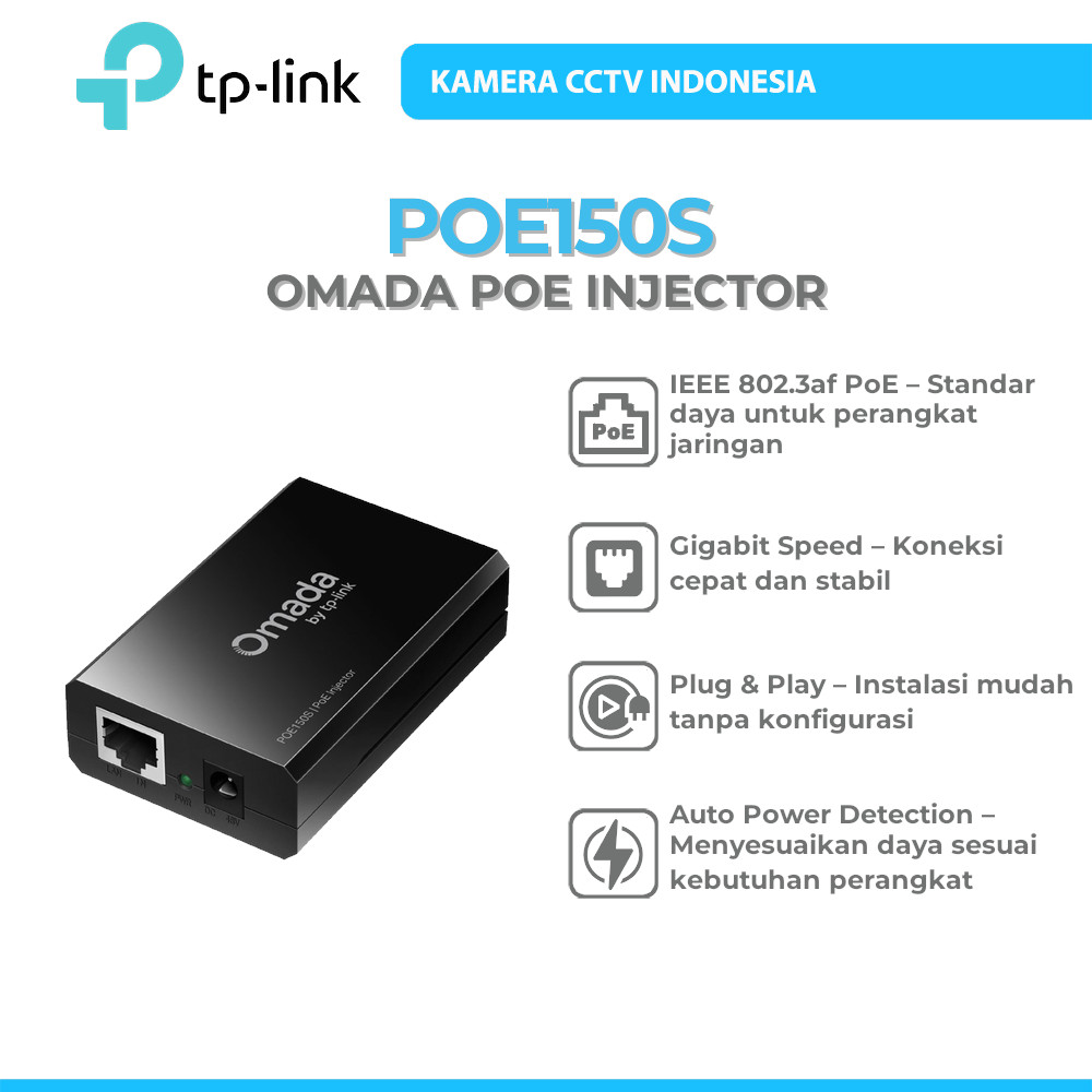 Jual TP-LINK POE150S OMADA POE INJECTOR | Shopee Indonesia