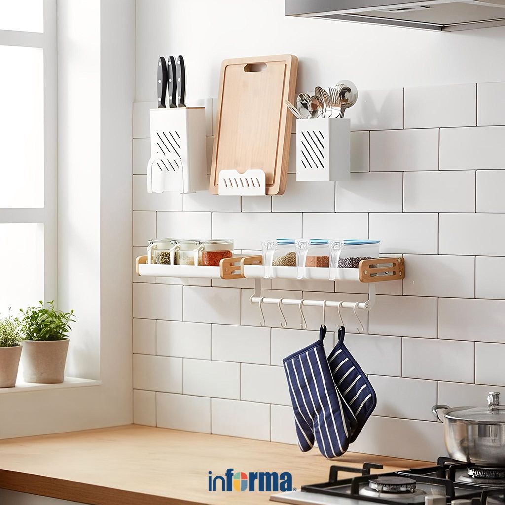 Jual Informa Ward Rak Dinding Dapur - Putih Organizer Dapur Serbaguna ...