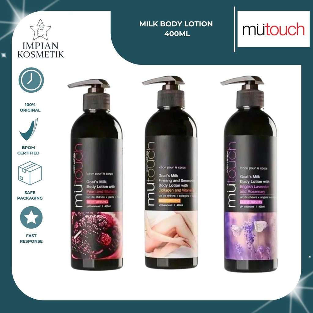 Jual IMPIAN KOSMETIK MUTOUCH GOATS MILK BODY LOTION 400ML | BODY CREAM ...