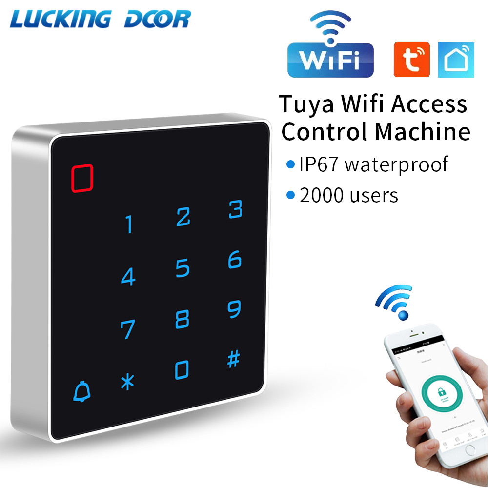 Jual Standalone WIFI Tuya Smart Life App Backlit Door Access Control ...