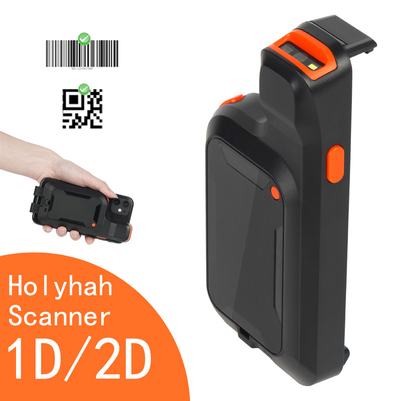 Jual K20 2D Phone Back Clip Bluetooth Barcode Scanner Portable Barcode ...