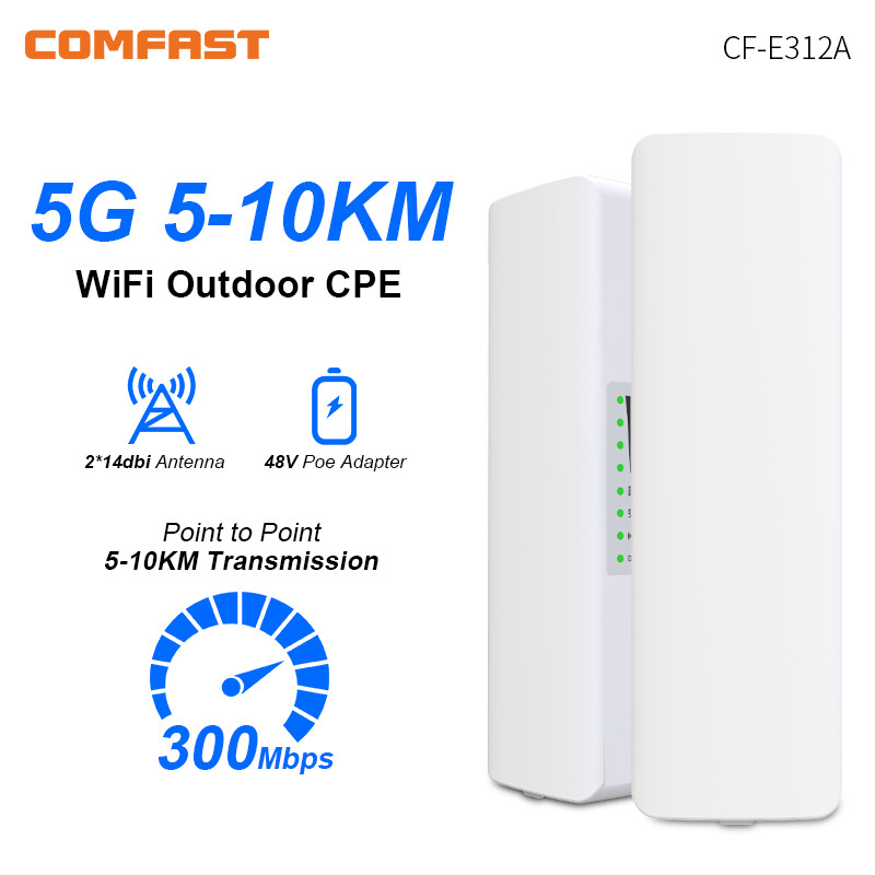 Jual Comfast 5-10KM Outdoor Access Point 300Mbps Long Range Router CPE ...