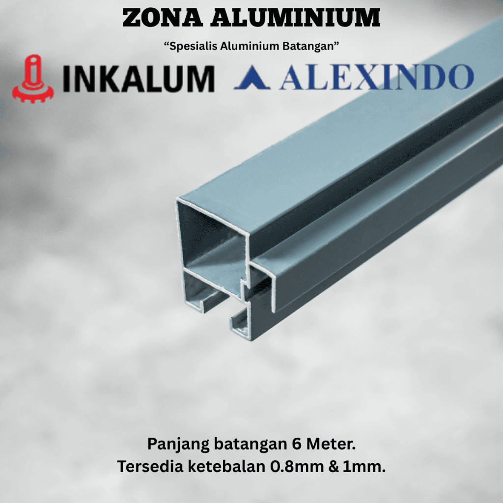 Jual INKALUM ALEXINDO Aluminium Batangan 9054 Tiang Kait untuk Sliding ...