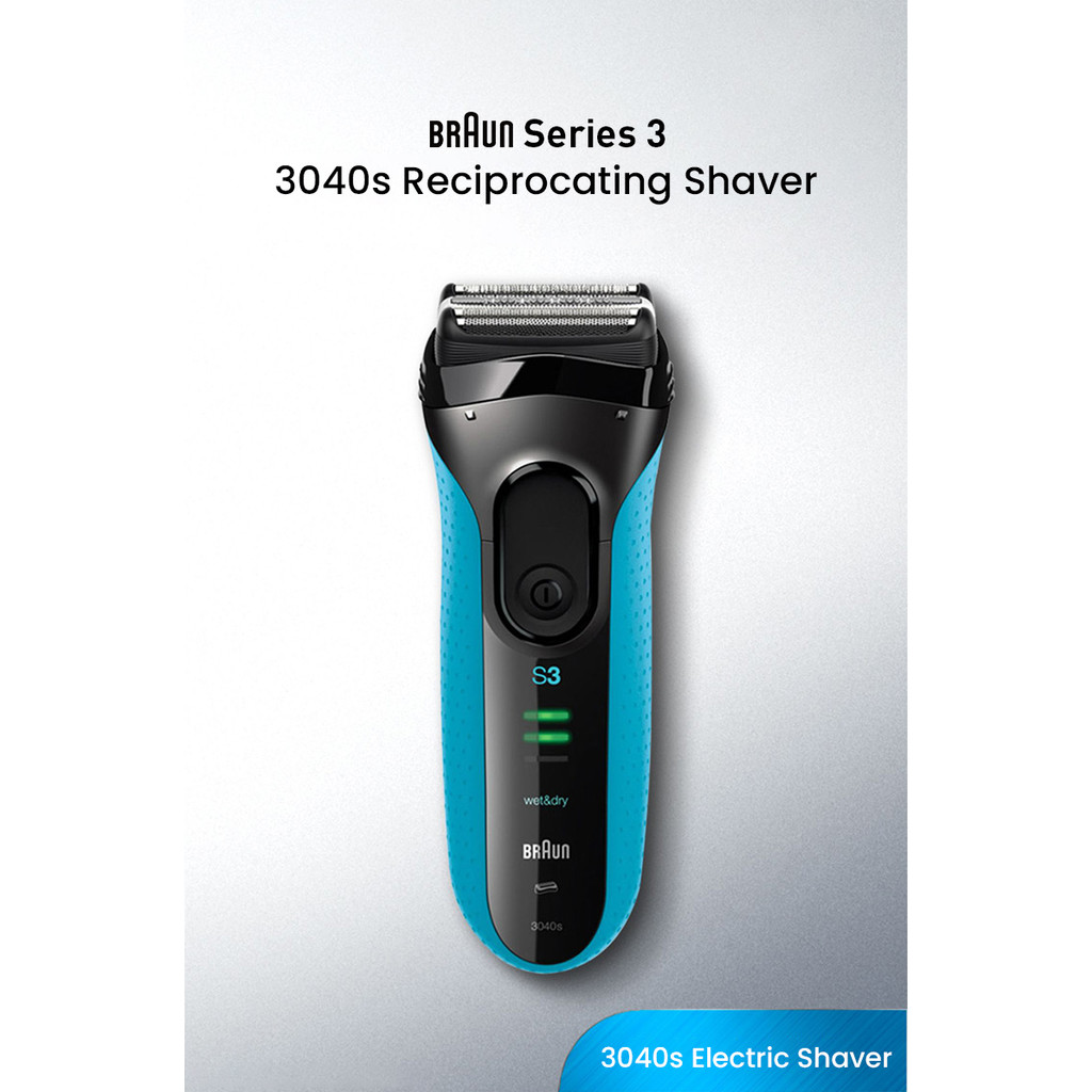 Jual Braun Electric Shaver 3040s S3 Series Reciprocating Shaving ...